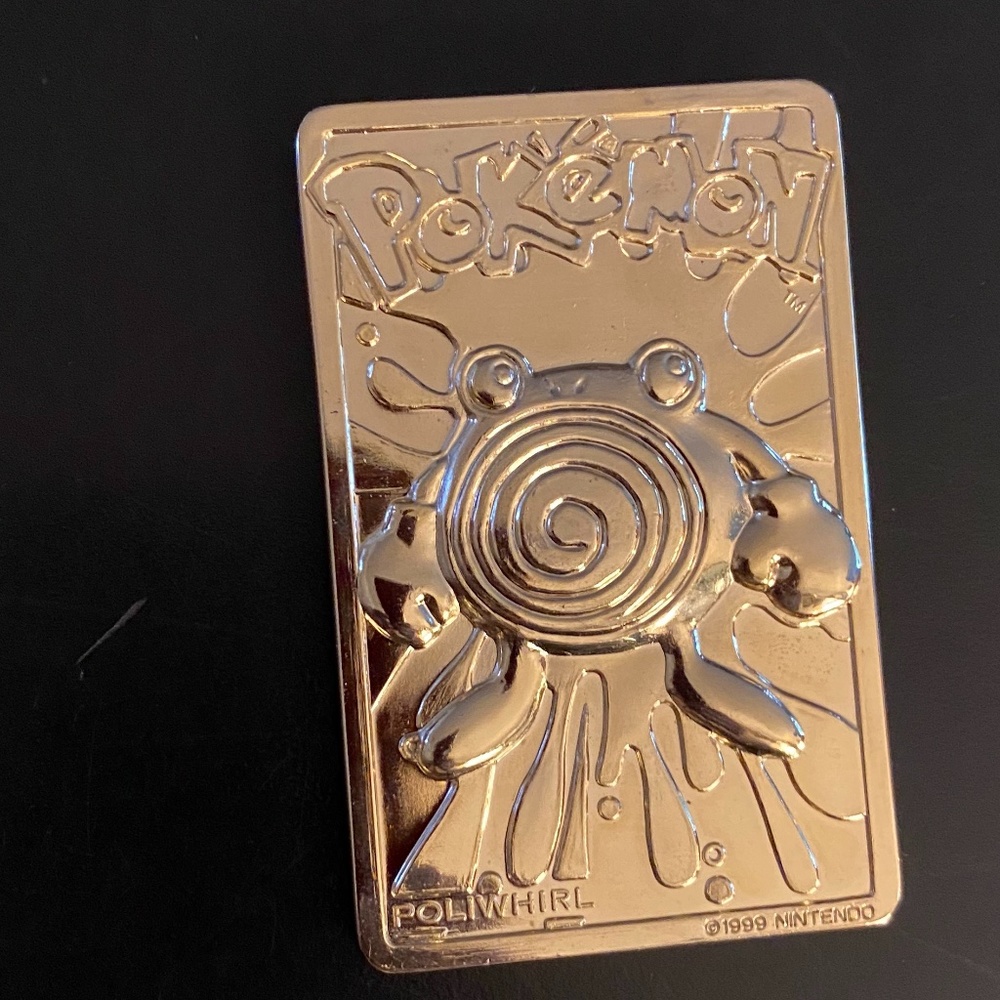 PoKe'mon Poliwhirl (23K Gold Plated) Special Edition Trading Card